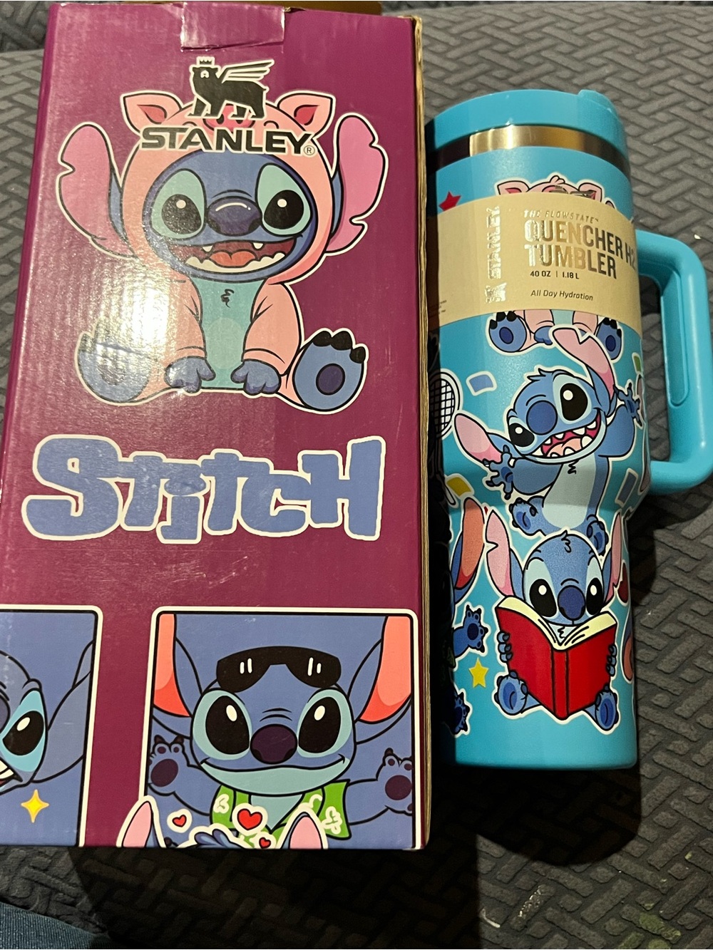 Stanley Quencher 40oz Tumbler with Stitch Wrap